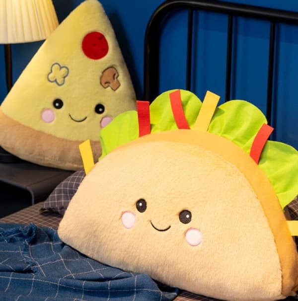 Tecknad mat Kudde sovrum Vardagsrum dekoration Burrito