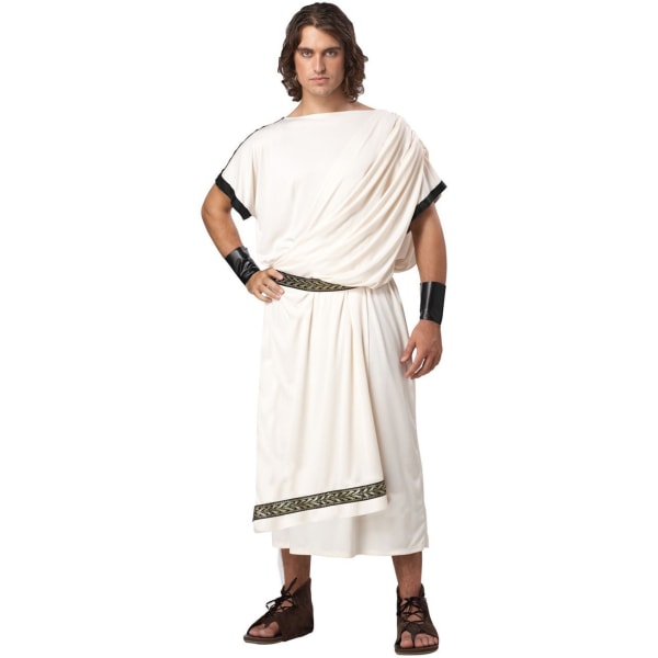 Grekisk Toga Kostym för Par (Man & Kvinna) Men XL