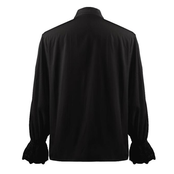 Herrar Victorian Ruffled Långärmad Skjorta Red M