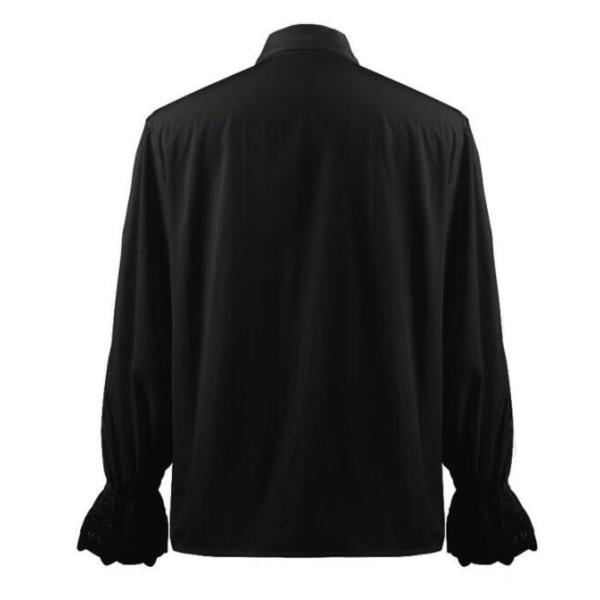 Mænds Victorian Ruffled Langærmet Skjorte Red M