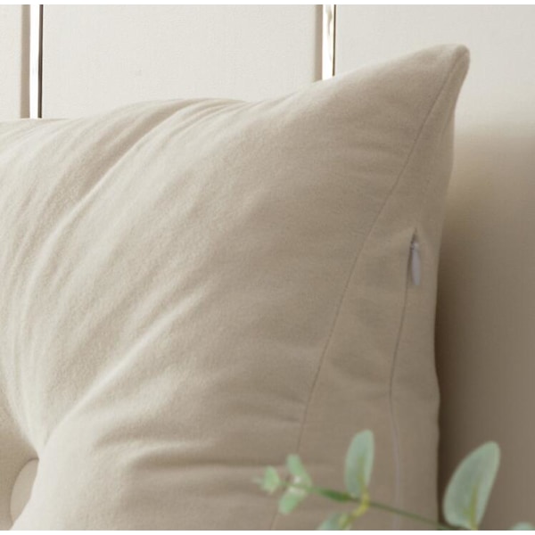 Kilepude Hovedgavl Positionsstøtte Lang Pude til Seng Light Grey 100*40*12cm