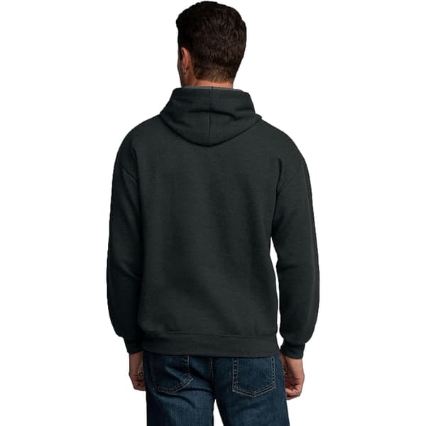 Hettegenser i ensfarget design for menn Dark gray XL