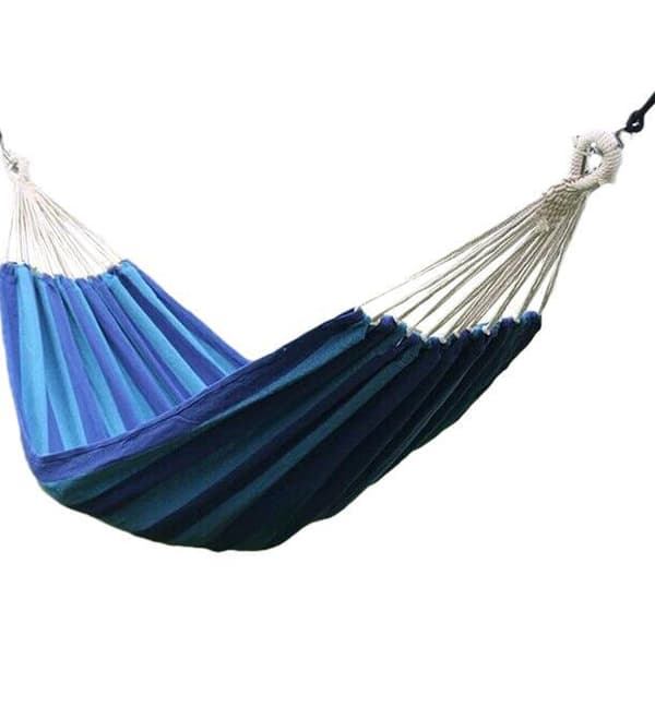Wild Camping Dubbel Förtjockad Hängmatta Blue