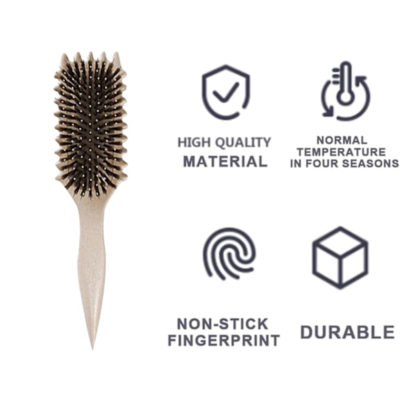 Borste för lockigt hår - Bounce Curl Brush, Definierande stylingborste för att reda ut BEIGE
