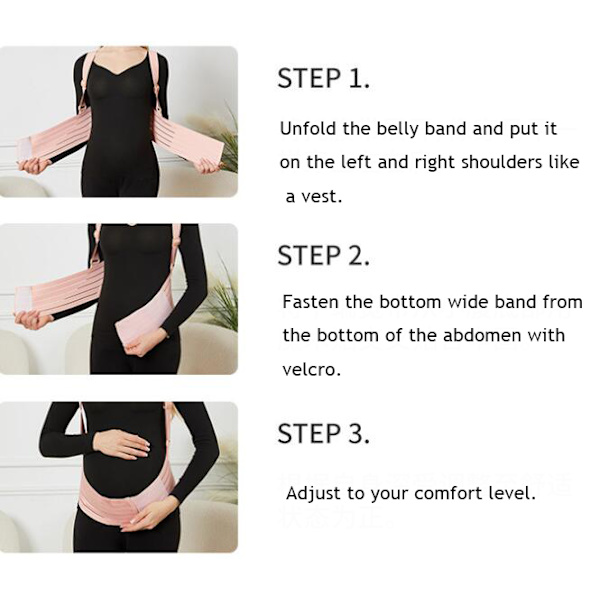 Mavebælte til Gravide med Justerbare Remme Color 2XL