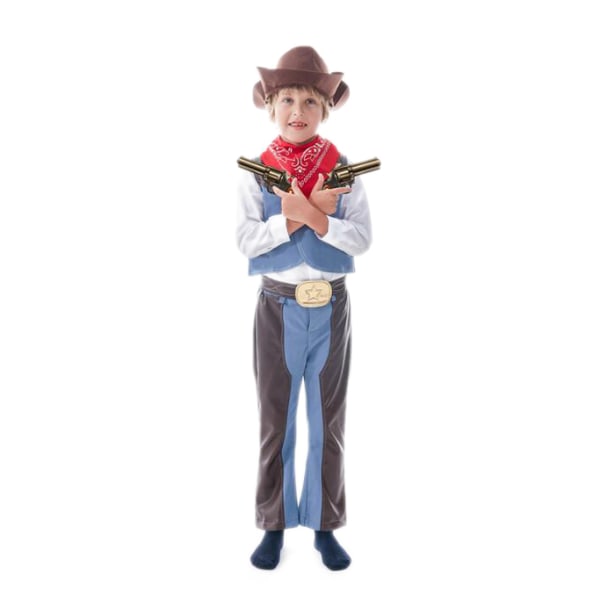 Pojkar Cowboy kostym Halloween Dress Up Cosplay Set style 1 90cm