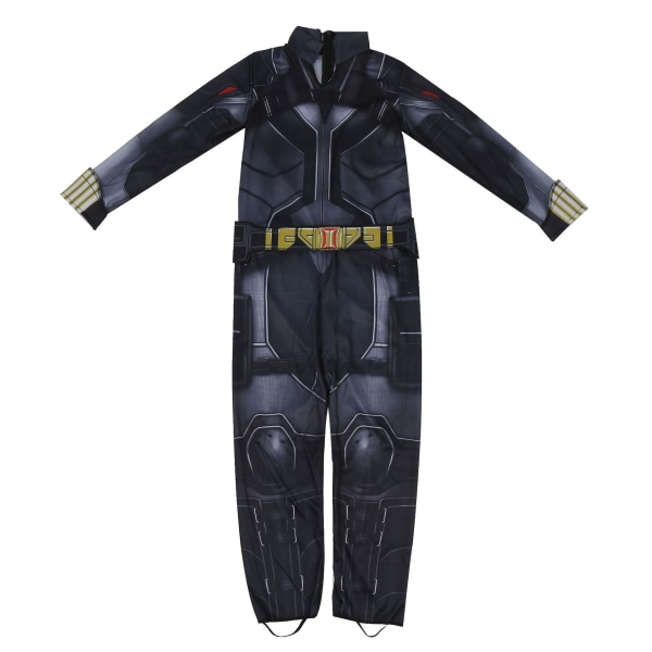 Flickor Black Widow Jumpsuit Halloween kostym Set L