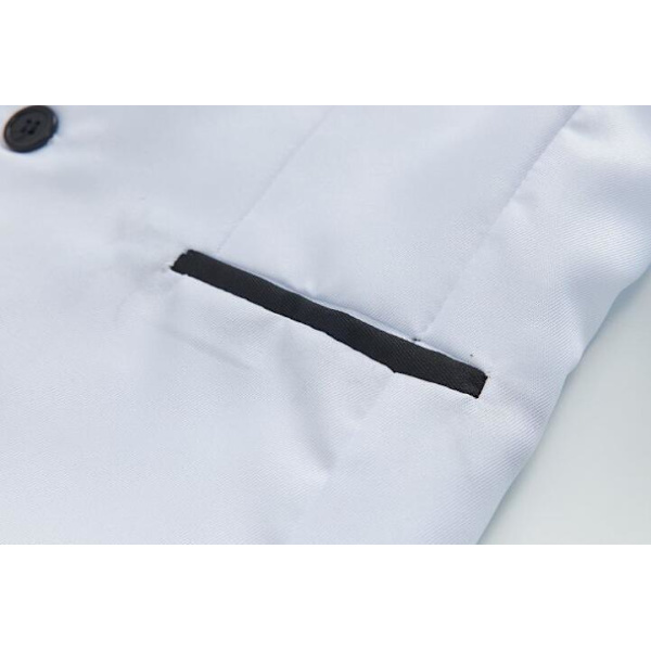 Herre Enkeltknappet Casual Suitjakke White L