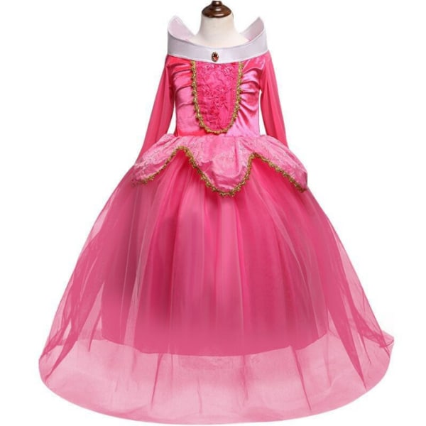Flickor Princess Dress Up Halloween Party kostym pink XL