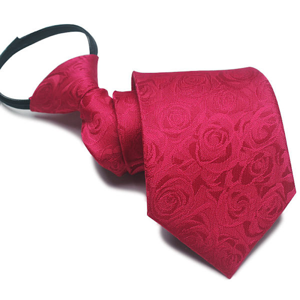 Klassisk Siden Slips för Män Vävd JACQUARD Halsdukar LD-6