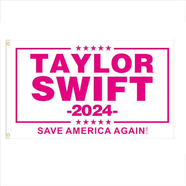 Taylor 2024 -lippu 3x5 jalkaa, vaaleanpunainen, muusikkolippu TL023-DP-QZ2003