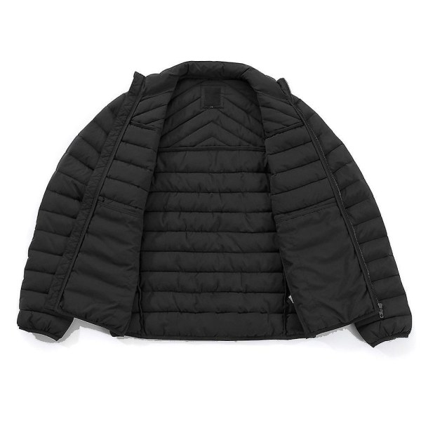 Lätt packbar pufferjacka för män XL