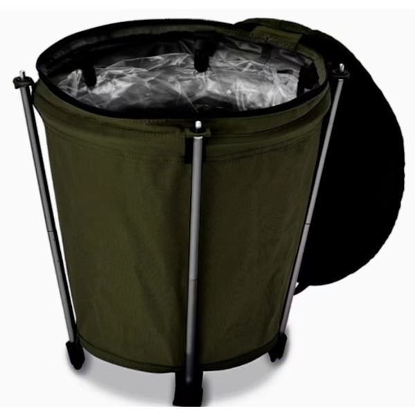 Bärbar utomhusförvaringshink lätt att installera military green