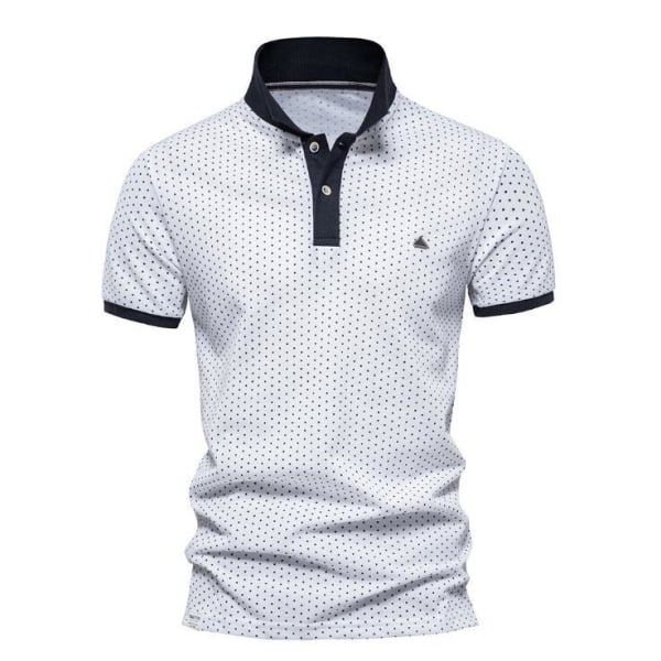 Golftröjor för män Casual kortärmad topp white M