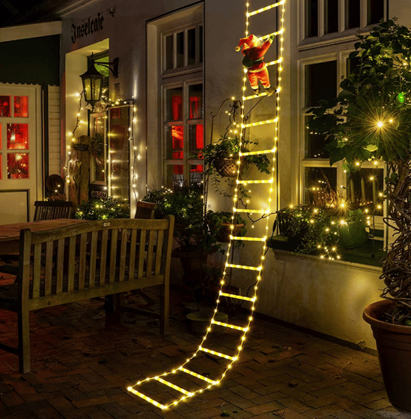 Juldekorativa LED-stegeljus yellow 305CM
