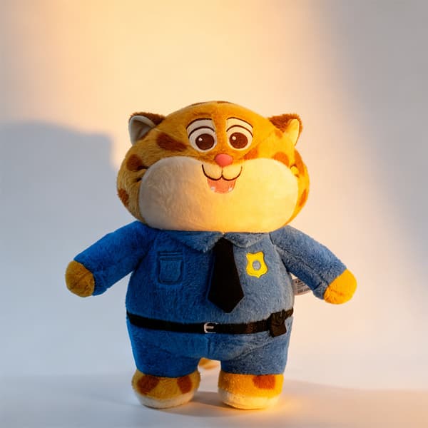 Offiser Clawhauser Kosedyr - Zootopia Chubby Cheetah Stoffdyr 45cm