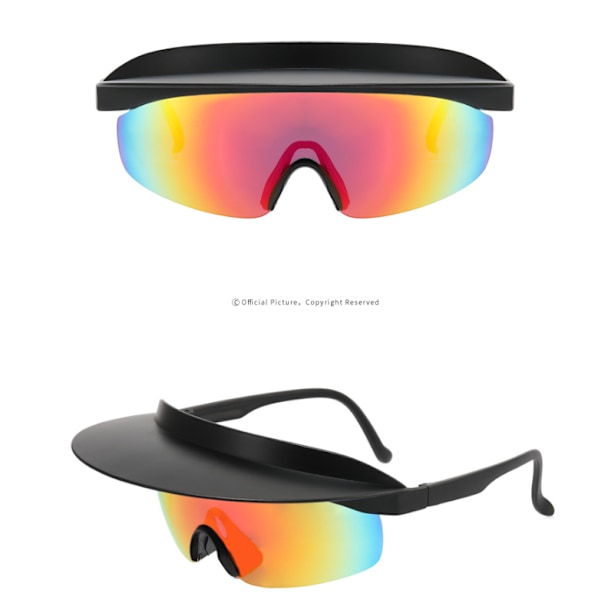 UV-skydd Cykelsolglasögon med hattkant Style 10