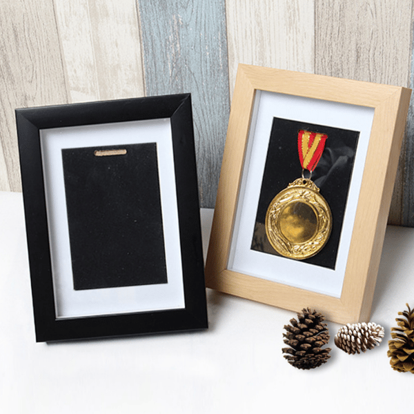 3D Multipurpose Medalj Display Box, Perfect Medal Display 20*25cm yellow
