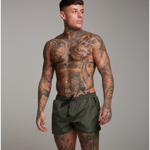 Löparsportshorts för män med fickor Green m