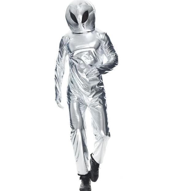 Mænds Astronaut Spaceman Kostume Rumfest M
