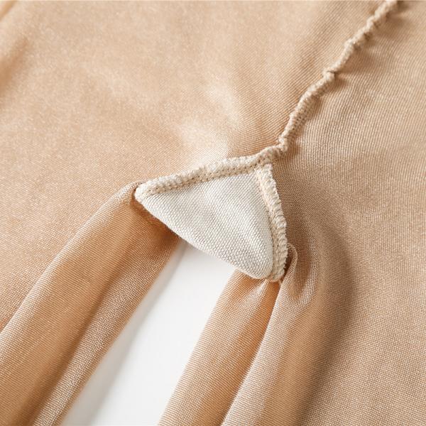 Dames Strømper Ultra Transparente Glimtende Riv-Resistente Trykfri Komfort Khaki M/L