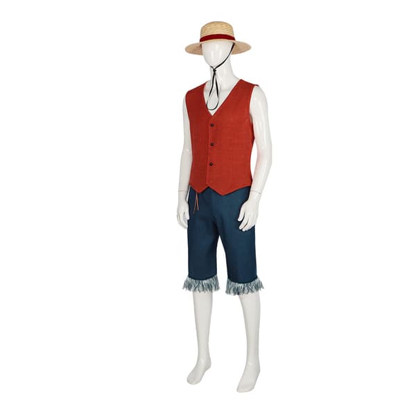 Anime Monkey D Luffy Cosplay Kostyme XL