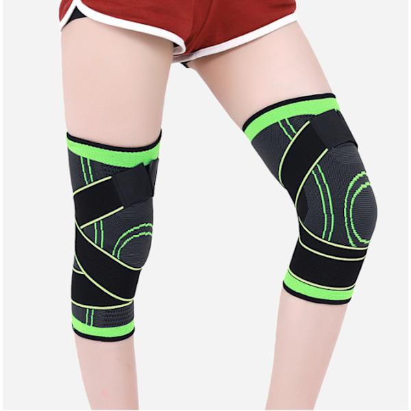 2PC utomhussport kompression knäskydd orange l