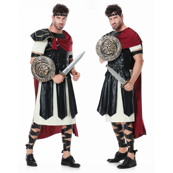 Romersk Krigarkostym Set för Pojkar Flickor Män Men-M