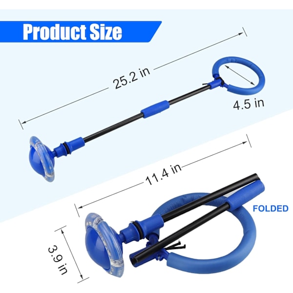 Foldbare Barn Ankel Blinkende Hjul Hoppballer Blue