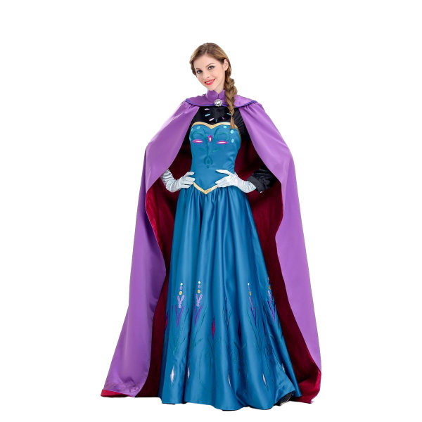 Prinsesse Broderi Klesoppkledning for Kvinner Halloween Kostyme Cosplay M