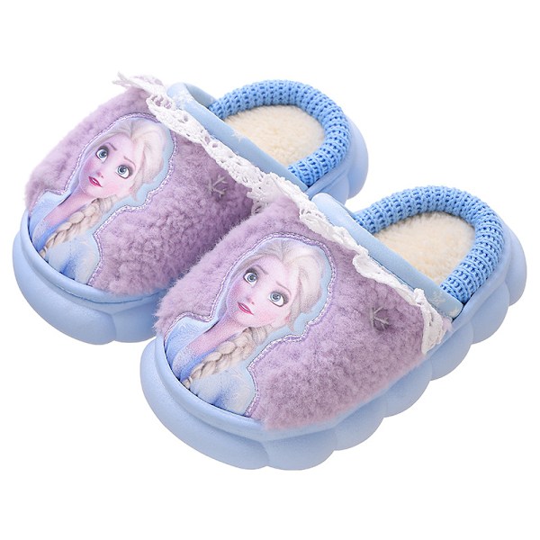 Lasten tossut, talvinen sisätilojen lämpö ja liukumaton Purple 24/25