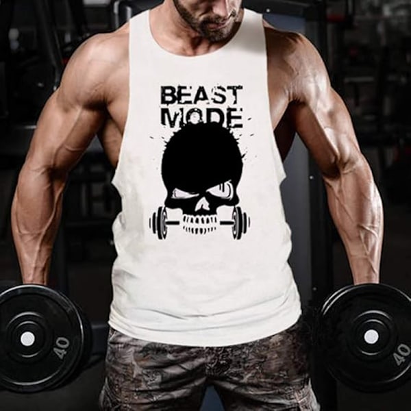Herr gym stringer tank top för bodybuilding Wine Red M