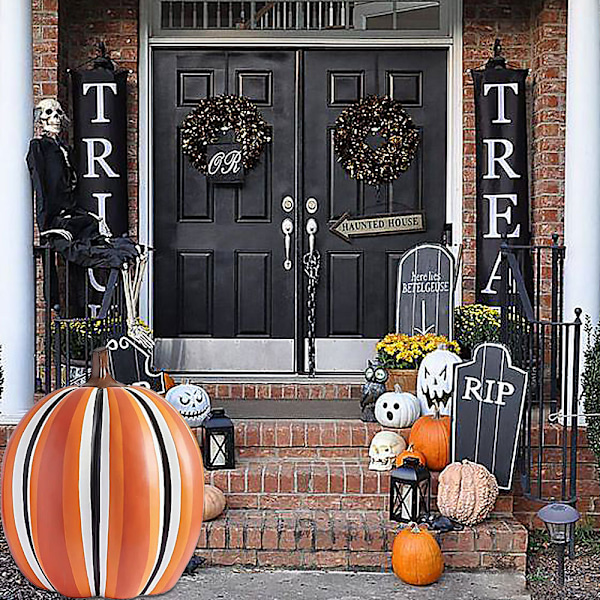 Halloween PVC Uppblåsbar Pumpa för Utomhus Dekorationer Style 3