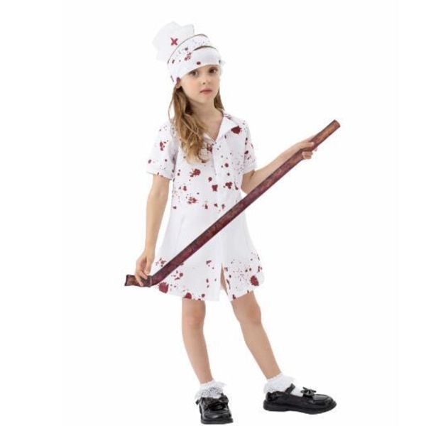 Halloween Blodig Sygeplejerske Kostume Til Børn S