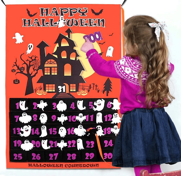 Halloween adventskalender för barn orange