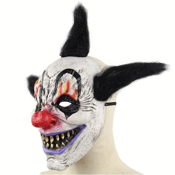 Clown Mask, Halloween Latex Clown Mask black white