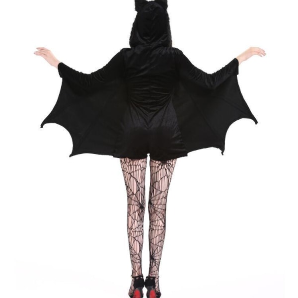 Halloween Kostume til Kvinder - Bat Kjole med Strømper 4xl