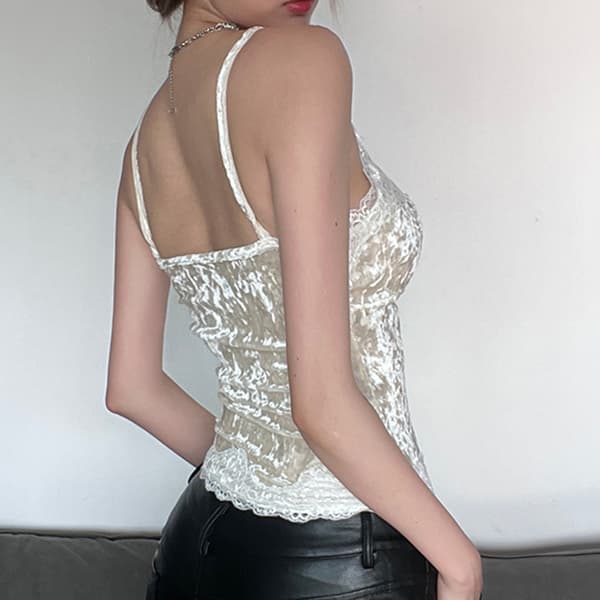 Goth Crop Top til Kvinder Gotisk Trendy Tank Top L