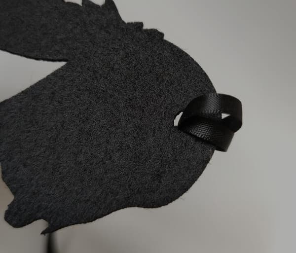 Halloween Svart Edderkopp Dødsengel Maske Black