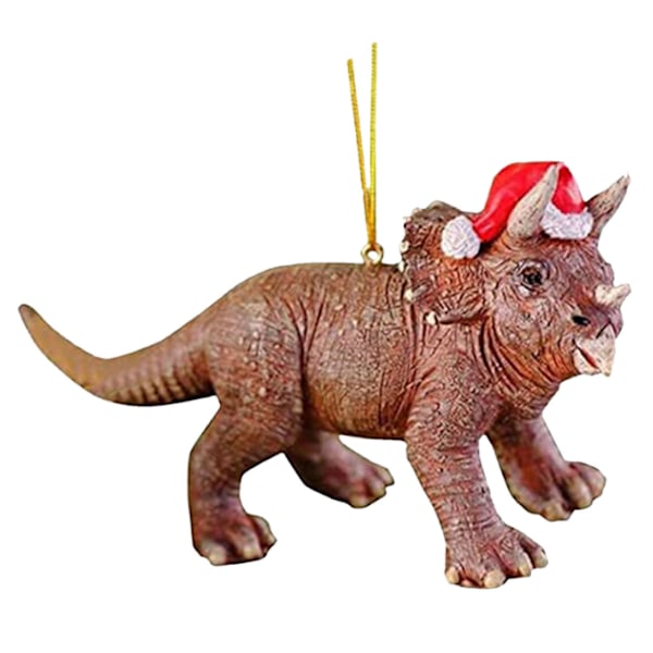 Dinosauriefigurer hängande prydnad för julgran red