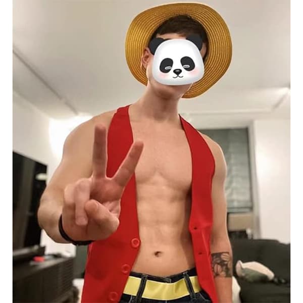 Luffy Olkihattu Esitysanimaatio Cosplay Asusteet Hattu Light Yellow 29cm