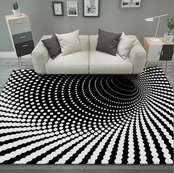 Geometrisk Krystalbunke Tæppe Stue Style 2 120*160CM