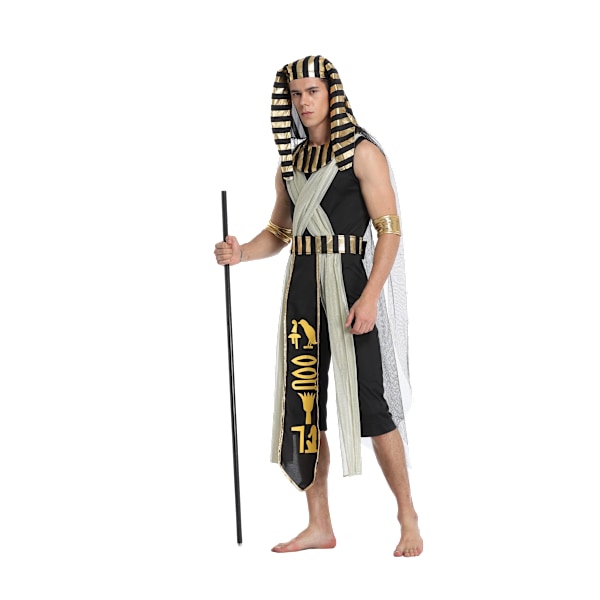 Cleopatra-kostym för kvinnor, Farao-kostym för män Man M