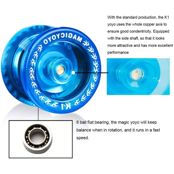 K1 Yoyo Responsive Ball för nybörjare Blue