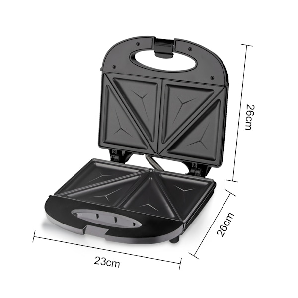 Elektrisk Sandwichgrill med Non-Stick-plattor