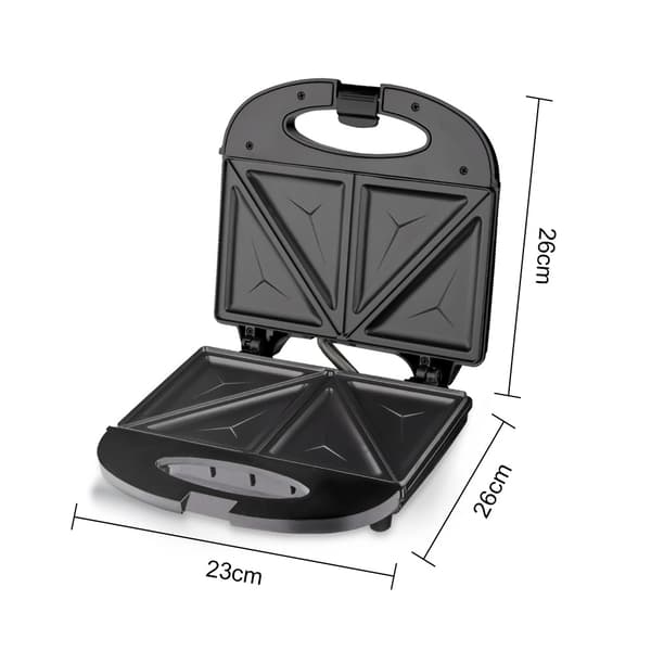 Elektrisk Sandwichmaker med Non-Stick Plater