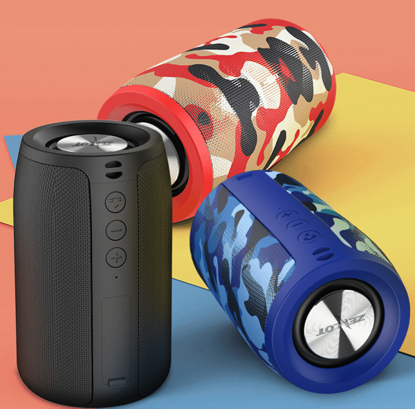 Trådlös bärbar Bluetooth Boombox-högtalare blue