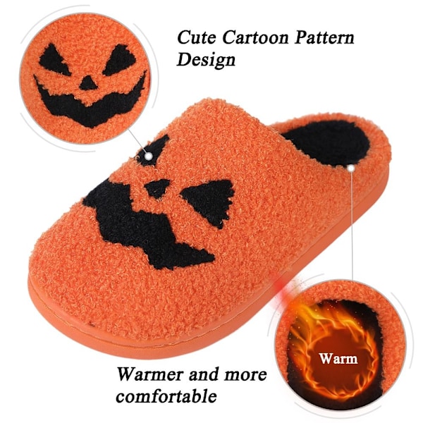 Halloweentofflor Pumpa Tofflor 39-40 39-40