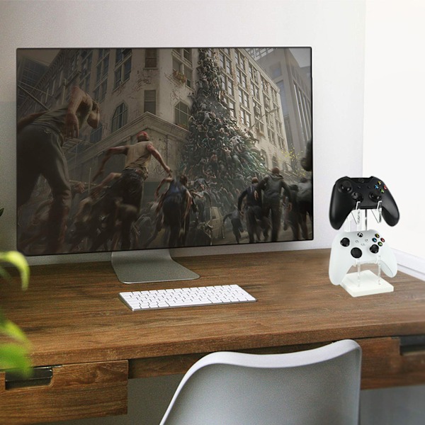 Universell dubbel handkontrollhållare för Xbox ONE Switch Controller Stand Speltillbehör Bygg spelfästningar