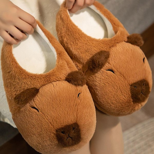 Capybara Tofflor Capybara Stoppade Djurtofflor STORLEK-42 size-42